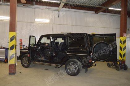 Гелендваген на дооснащении мониторами