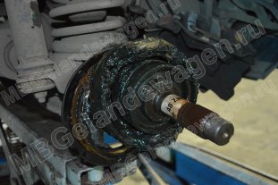 Требуется переборка переднего моста Мерседес Гелендваген